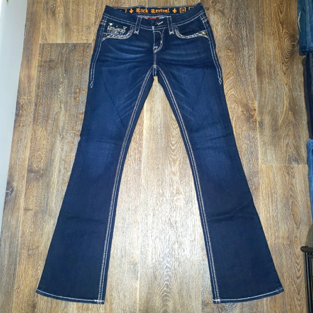 Rock Revival "Adorna" Boot-cut Size 26 LIKE NEW EUC!
